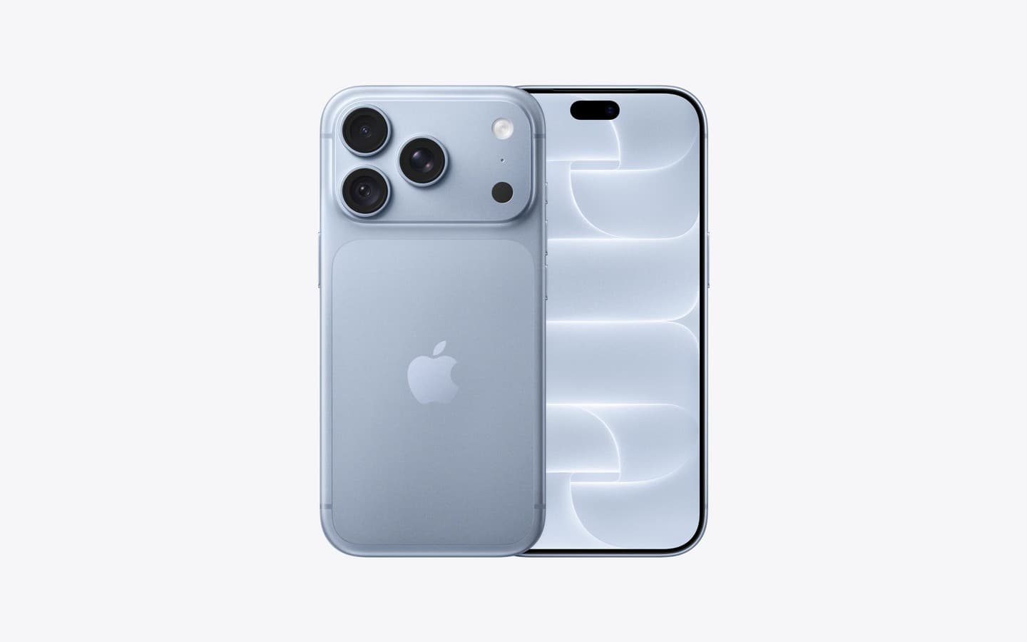 A current-generation iPhone, rear view